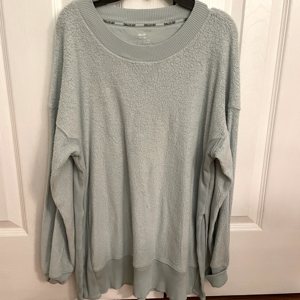 blue/green aerie sweater